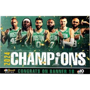 Boston Celtics v New York Knicks Banner Night Authentic Fan Team 2024.10.22